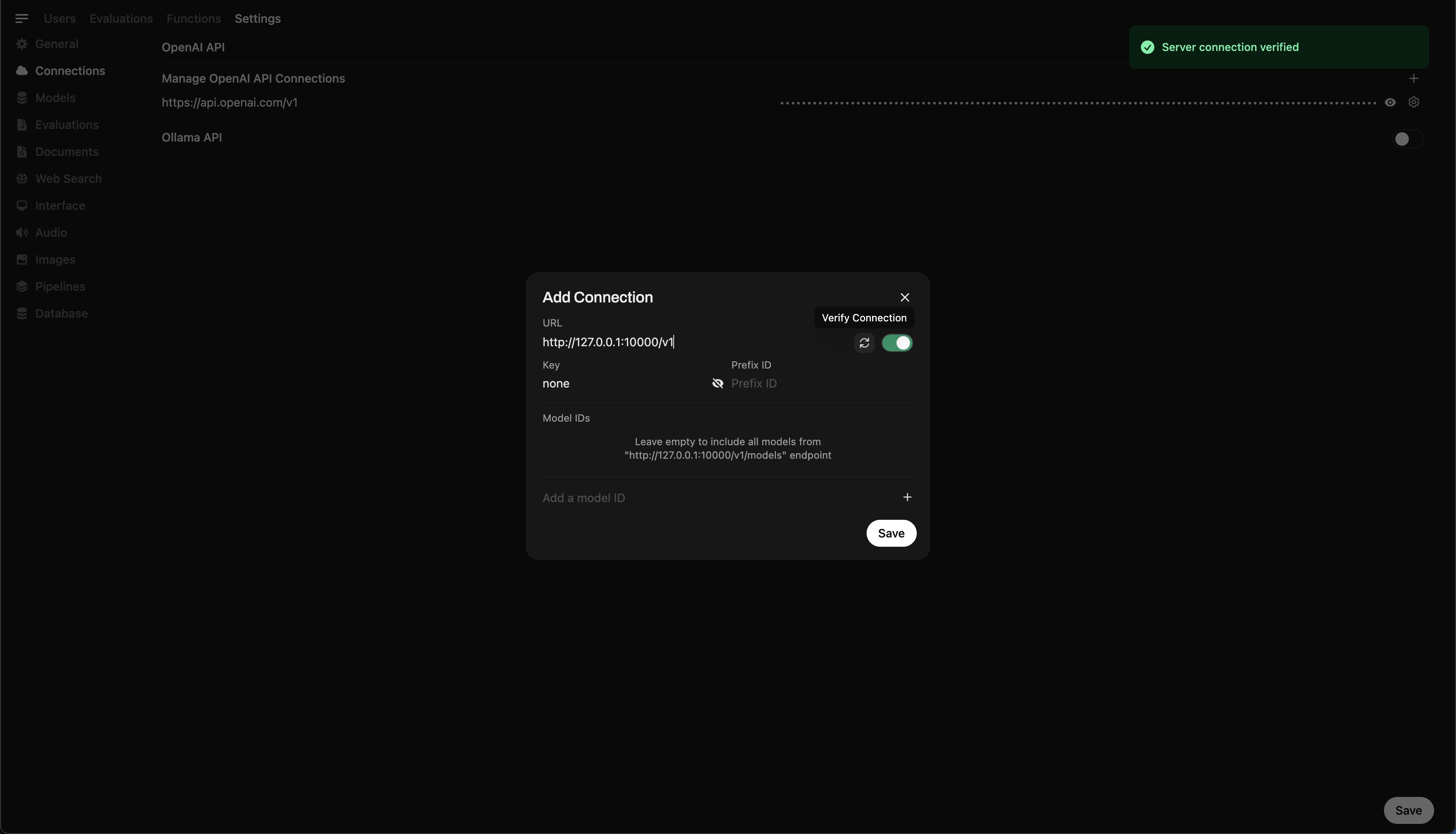 Llama.cpp Connection in Manta